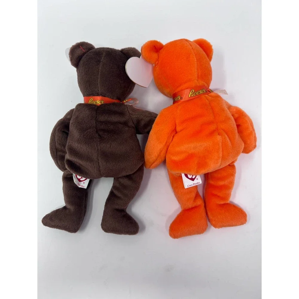 Ty Beanie Babies 2007 Coco Presley Elvis Reese's Brown Orange Bears 8‎ 1/2